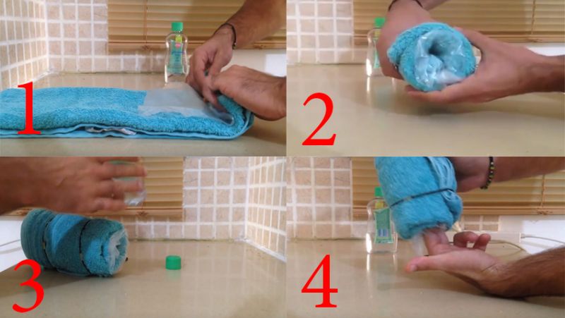 Cách làm sextoy bằng khăn bông