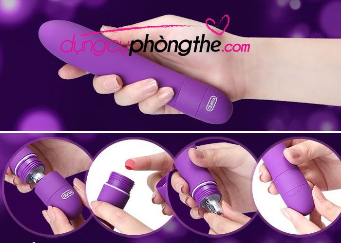 Cách sử dụng Máy mát xa âm đạo Mini Durex Vibe V